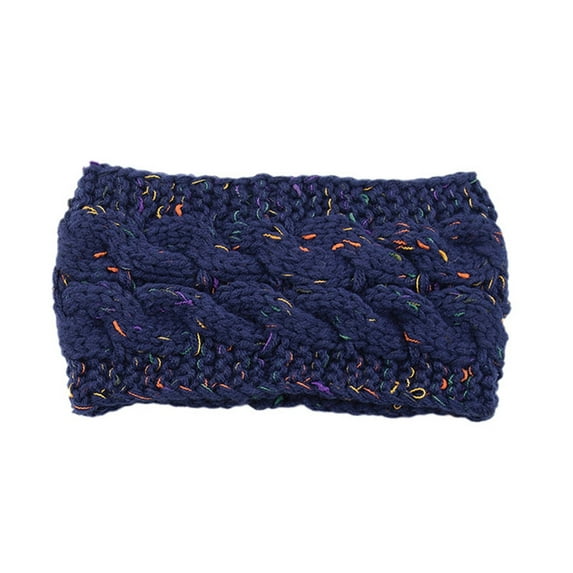 WMTBSRSW Headbands for Women Winter Warm Cable Knit Ear Warmer Thick Head Wrap Fuzzy Fleece Lined Headband Gifts