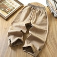 thumbnail image 1 of WMTBSRSW Kids Boys Baggy Cargo Pants Elastic Waist Casual Loose Parachute Pant Fashion Harem Joggers with Pockets Khaki 8 Years, 1 of 4