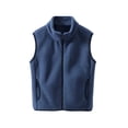 thumbnail image 1 of WMTBSRSW Kids Fleece Vest Stand Collar Zip Up Sleeveless Jackets Lightweight Warm Waistcoat with Pockets for Boys Girls 3-15 Years, 1 of 5