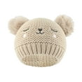 thumbnail image 1 of WMTBSRSW Kids Winter Pompom Hat Knitted Ski Beanie Hat Warm Fleece Lined Pom Beanie Cap for Girls Boys 0-3Years, 1 of 6