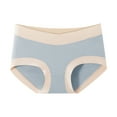 thumbnail image 1 of WMTBSRSW Maternity Plus Size Underwear for Women Pregnancy Postpartum Panties Under the Bump Cotton Briefs Light Blue Large, 1 of 8