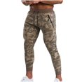 thumbnail image 1 of WMTBSRSW Men's Casual Camo Joggers 2025 Spring Trendy Workout Legging Elastic Draawstring Sweatpants Lightweight Slim Fit Full Length Trousers, 1 of 5