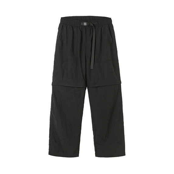WMTBSRSW Men's Convertible Hiking Pants Zip Off Lightweight Quick Dry Fishing Camping Travel Safari Outdoor Cargo Pants Straight Leg Lounge Trousers