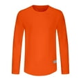 thumbnail image 1 of WMTBSRSW Men's Long Sleeve T Shirs Solid Casual Basic Tee Lightweight Breathable Crewneck Tops Fall Workout Athletic T-Shirt Big and Tall, 1 of 4