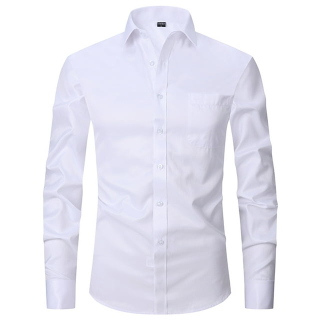 WMTBSRSW Mens Dress Shirts 2024 Trendy Classic Fit Long Sleeve ...