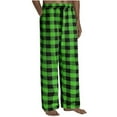 thumbnail image 1 of WMTBSRSW Mens Pajama Pants Relaxed Fit Printed Poplin Drawstring Sleep Pajama Pant Lightweight Loose Straight Breathable Pants With Pockets, 1 of 4