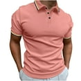 thumbnail image 1 of WMTBSRSW Mens Shirts Quick Dry Short Sleeve T Shirt Performance Moisture Wicking Casual Workout Athletic Collared T Shirt, 1 of 6