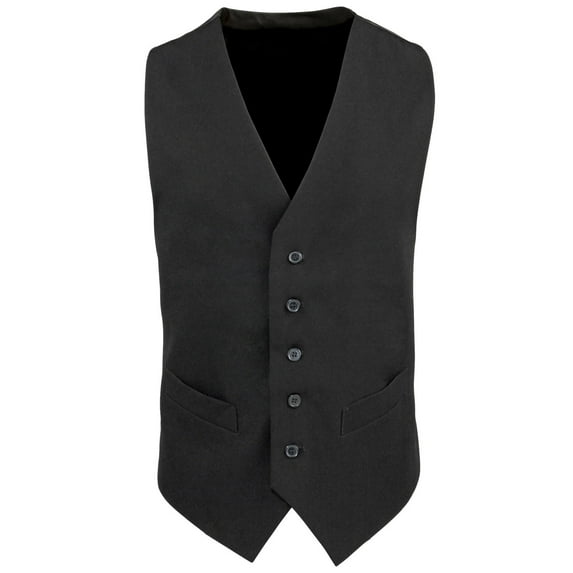 Premier Mens Lined Polyester Waistcoat / Catering / Bar Wear