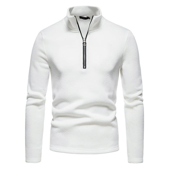 WMTBSRSW Mens Sweaters Casual 1/4 Zip Up Casual Turtleneck Pullover Fall Winter Sweatshirts Winter Slim Fit Christmas Cable Knit Blouses Tops Prime Day