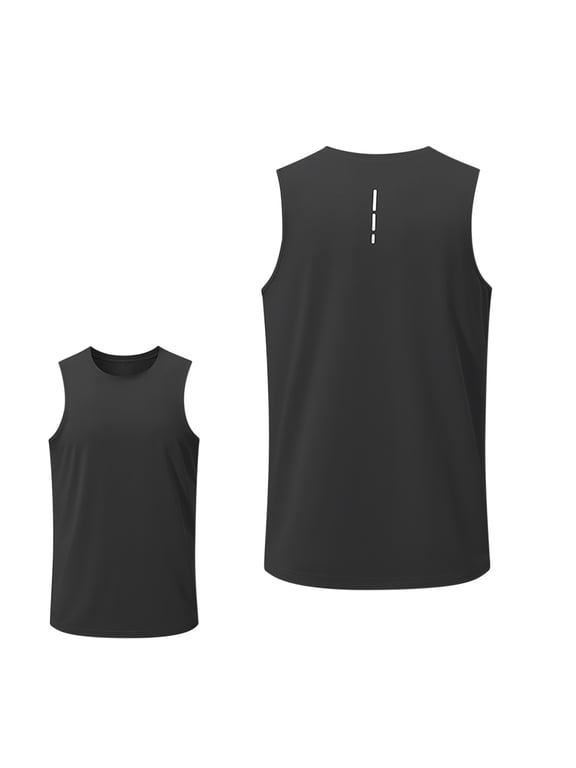 Mens Tank Tops Workout Gym Athletic Swim Summer Beach Tops Quick Dry Marathon Muscle Sleeveless Breathable Top Shirts
