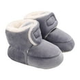 thumbnail image 1 of WMTBSRSW Newborn Baby Winter Boots Ankle Snow Booties Cozy Fleece Socks Shoes with Grippers Stay On Slipper Infant Toddler Crib Shoes, 1 of 6