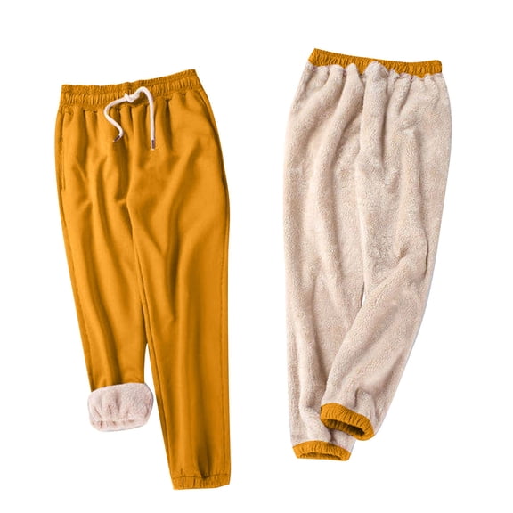 WMTBSRSW Petite Fleece Lined Joggers for Women High Waisted Drawstring Sweatpants with Pockets Plus Size Athletic Yoga Sweatpants Cinch Bottom