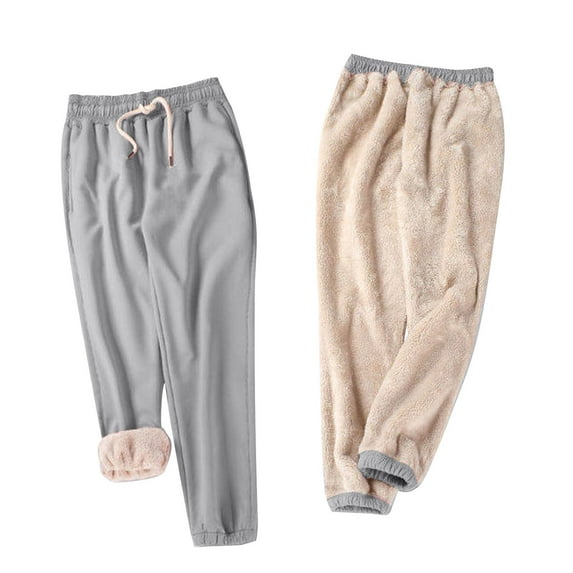 WMTBSRSW Petite Fleece Lined Joggers for Women High Waisted Drawstring Sweatpants with Pockets Plus Size Athletic Yoga Sweatpants Cinch Bottom