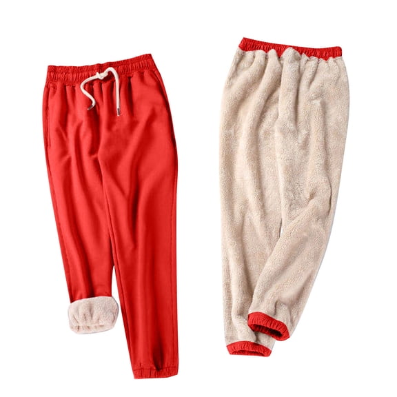 WMTBSRSW Petite Fleece Lined Joggers for Women High Waisted Drawstring Sweatpants with Pockets Plus Size Athletic Yoga Sweatpants Cinch Bottom