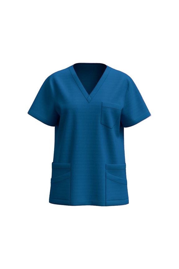 Scrubs for Women Stretchy V Neck Scrub Shirts with Pockets Short Sleeve Medical Scrub Tops 2025 Trendy Uniforms for Professionals Nurses Doctors