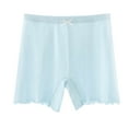 thumbnail image 1 of WMTBSRSW Seamless Girls' Undershorts for Under Dress Cotton Breathable Safety Shorts High Waisted Boyleg Underwear 7-18Y, 1 of 4
