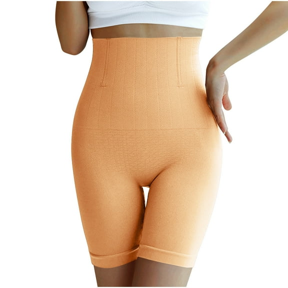 WMTBSRSW Seamless Shapewear for Women Tummy Control Shaping Shorts Solid High Waisted Waist Trainer Shapewear High Compression Shorts
