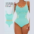 thumbnail image 1 of WMTBSRSW Seamless Thong Bodysuit for Women Soft Tummy Control Shapewear Adjustable Straps Thong Body Suit Scoop Neck Going Out Tops Jumpsuits, 1 of 6