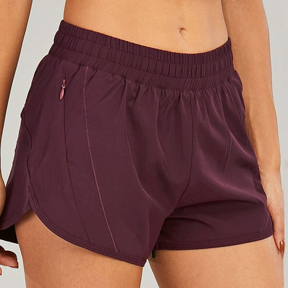 WMTBSRSW Shorts for Women Trendy 2024 Quick Dry Yoga Mid Waisted Drawstring Running Shorts Summer Casua Gym Athletic Workout Shorts Pants with Zipper Pocket