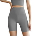 thumbnail image 1 of WMTBSRSW Spandex Yoga Shorts for Women No Front Seam High Waist Biker Shorts Tummy Control Yoga Workout Gym Bike Shorts Solid Comfy Stretch Boxer Briefs, 1 of 6