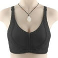 thumbnail image 1 of WMTBSRSW Summer Zip Front Closure Everyday Bra for Women Post Surgery Compression Bralettes High Support with Adjustable Straps Wirefree, 1 of 5
