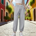 thumbnail image 1 of WMTBSRSW Teen Girls Fleece Lined Joggers Casual Drawstring Elastic Waist Pants Workout Athletic Track Pants with Pockets 150, 1 of 4