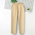 thumbnail image 1 of WMTBSRSW Toddler Boys Girls School Uniform Stretchy Pull On Trousers Comfortable Slimming Dress Pants Nylon Full Length Slack for Kids Beige 3 Years, 1 of 7