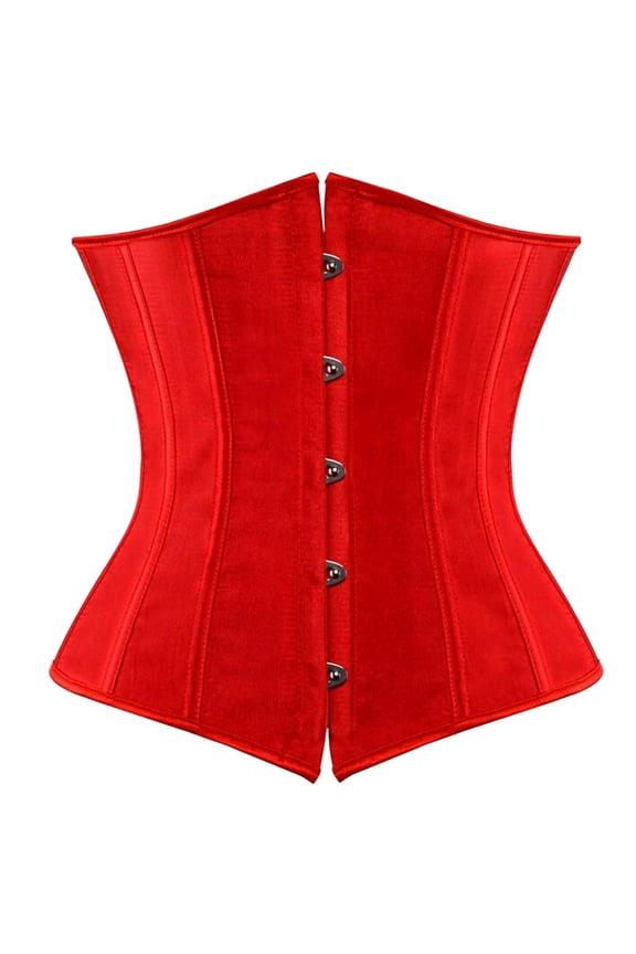 Underbust Corsets for Women Satin Corset Top Waist Trainer Fashion Bustier Cincher Corsets