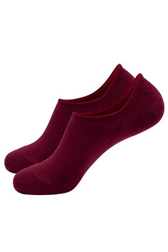 Unisex No Show Sock Solid Low Cut Ankle Socks Non Slip Flat Boat Line Novelty Casual Invisible Liner Socks for Athletic Running