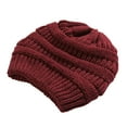 thumbnail image 1 of WMTBSRSW Winter Knit Slouchy Beanie for Women Cable Knit Beanie Chunky Baggy Cap Mens Soft Thick Warm Ski Hat, 1 of 6