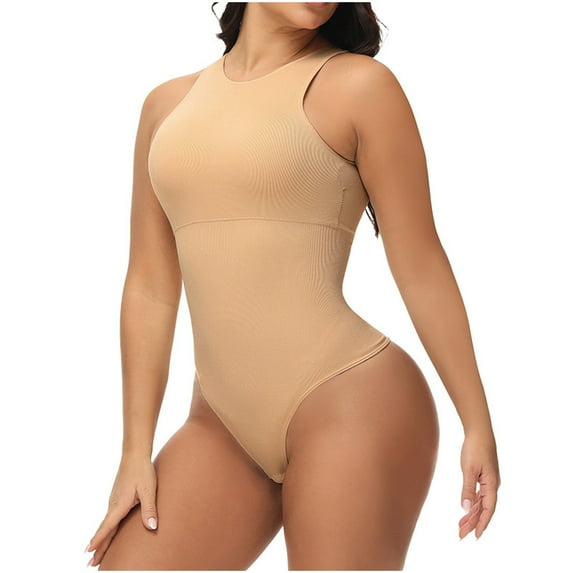 WMTBSRSW Women Bodysuit Shapewear Stretchy Tummy Control Body Shaper Seamless Body Suit Sleeveless Going Out Tops