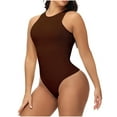 thumbnail image 1 of WMTBSRSW Women Bodysuit Shapewear Stretchy Tummy Control Body Shaper Seamless Body Suit Sleeveless Going Out Tops, 1 of 3