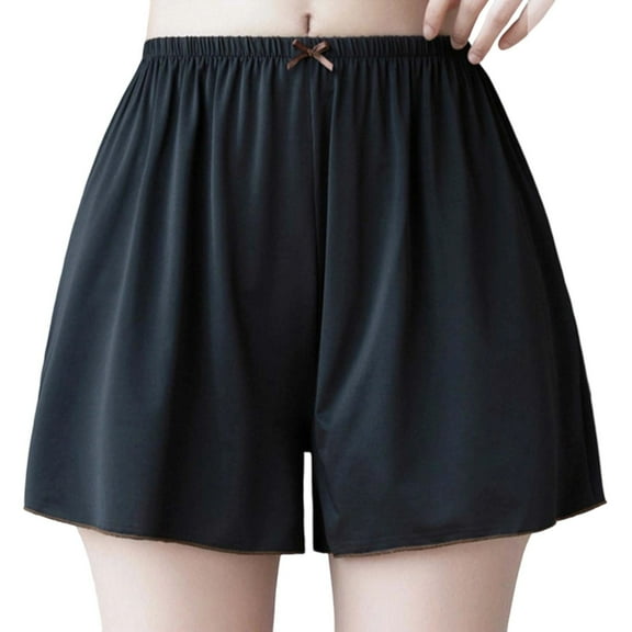 WMTBSRSW Women Girls Underear Loose Elastic Waisted Boyshorts for Dres Lightweight Bow Tie Thin Plus Size Boy Shorts Panties