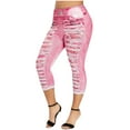 thumbnail image 1 of WMTBSRSW Women Plus Size(S-5XL) Jeans Jeggings Stretch High Waisted Printed Distressed Denim Capris Ripped Skinny Cropped Pants, 1 of 4