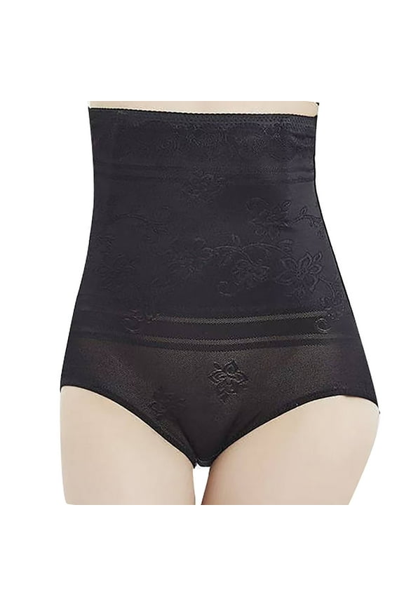 Women Plus Size Shapewear Seamless Tummy Control Shapewear Thong 2025 Jacquard Print High Waisted Body Shaper Panties Girdle Underwear for Women