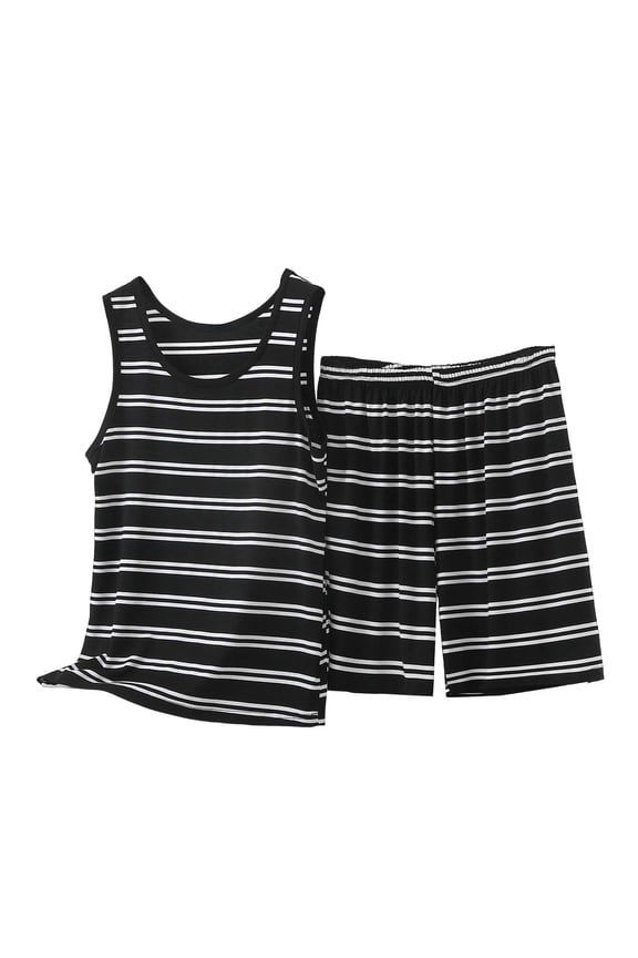 Women Plus Size Tank Tops Set Y2k Striped Sleeveless Crop Cami Top and Shorts 2 Piece Summmer Workout Yoga Sets Khaki 5X-Large