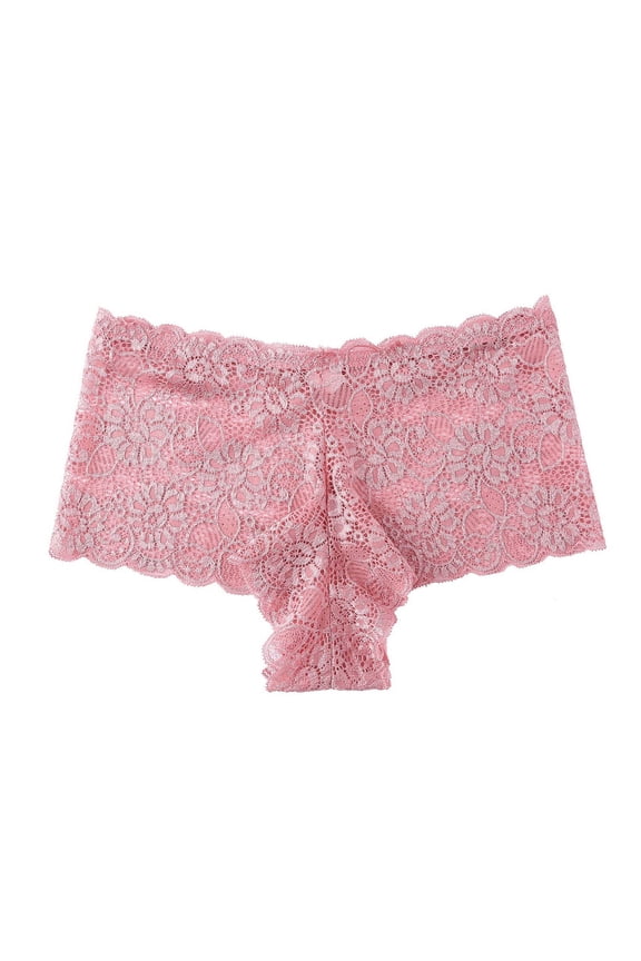 Women Underwear Lace Boy Shorts High Waist Lightweight Seamless Soft Cheeky Briefs Panties Comfy Braethable Bikini Panty