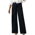 thumbnail image 1 of WMTBSRSW Women Y2K Low Rise Baggy Jeans Wide Leg Loose Boyfriend Jean Pants Drawstring Straight Leg Trendy Stretch Denim Pants Streetwear, 1 of 8