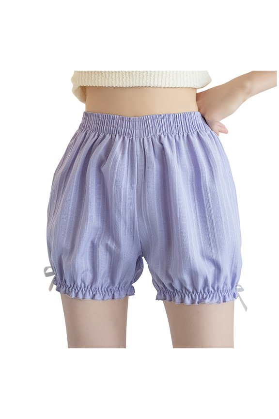 Women's Adult Plus Size Y2k Shorts Japanese Ruffled Pumpkin Shorts Pants Bloomers Safety Under Pants Dance Shorts