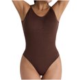 thumbnail image 1 of WMTBSRSW Women's Backless Shapewear Bodysuit Adjustable Tummy Control Body Shaper Seamless Scoop Neck One Piece Body Suit Casual Thong Tank Tops, 1 of 5
