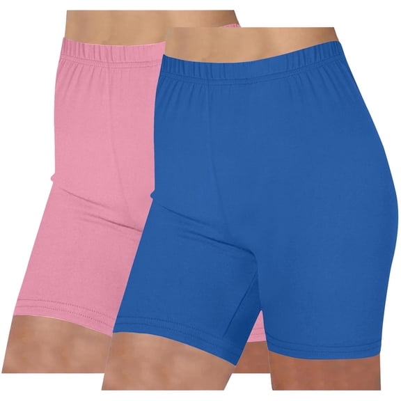 WMTBSRSW Women's Boy Shorts Underwear Anti Chafing Soft Biker Shorts Solid Comfy High Waisted Boy Shorts Panties 2 Pack