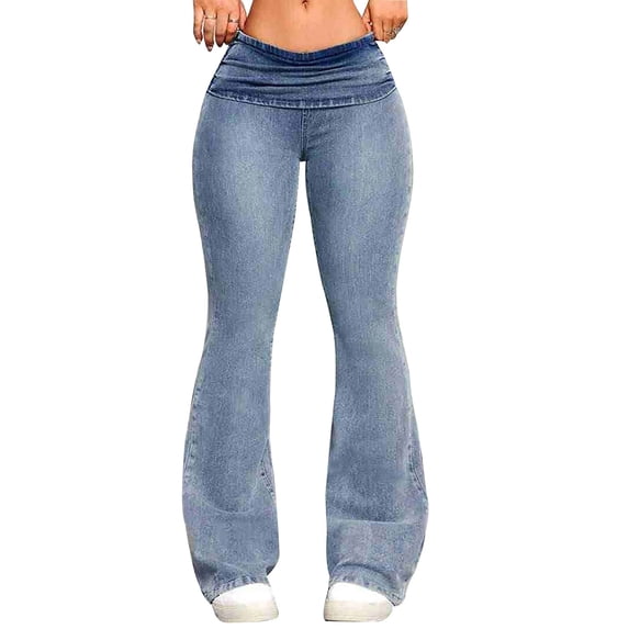 WMTBSRSW Women's Butt Lifting Jeans High Waisted Colombian Jeans for Women Flare Curvy Denim Pants Trendy Bell Bottom Jeans