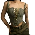 thumbnail image 1 of WMTBSRSW Women's Corset Top Tie Front Vest Camisole Corset Bustier Renaissance Shapewear Top, 1 of 7