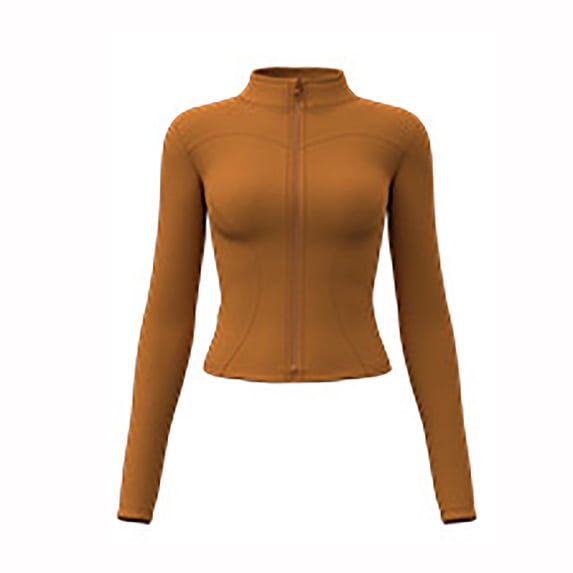 WMTBSRSW Women's Fleece Lined Athletic Jackets Slim Fit Workout Jacket Full Zip Up Running Gym Yoga Sports Tops