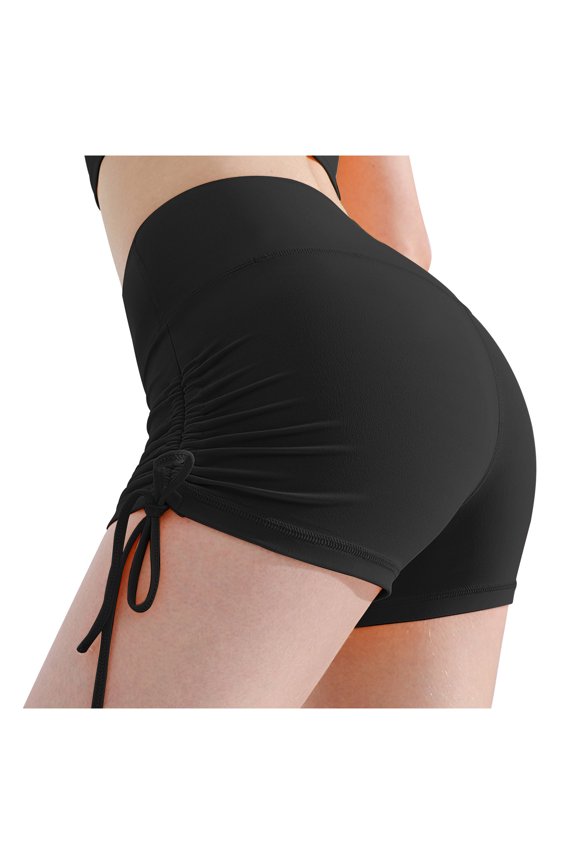 Women's High Waist Booty Shorts Scrunch Butt Lifting Bikini Swimsuit Bottom Casual Gym Workout Yoga Hot Pants