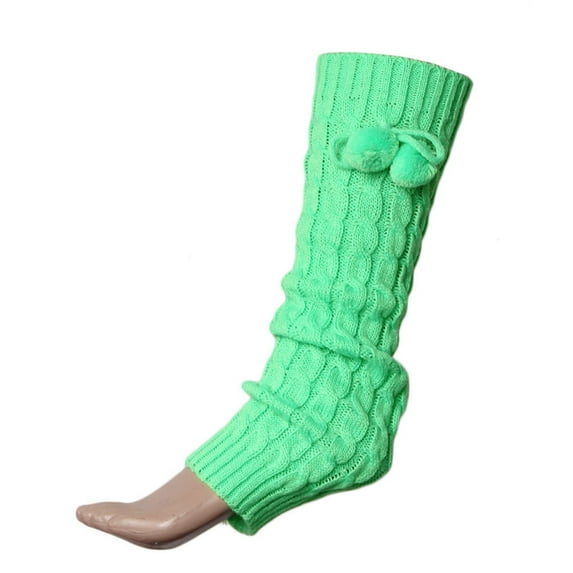 WMTBSRSW Women's Long Leg Warmers Cable Knit Leg Warmers Winter Warm Long Boot Socks 80s Party Ribbed Knit Dance Sports Socks