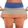 thumbnail image 1 of WMTBSRSW Women's Plus Size Yoga Shorts Mini Skorts Skirts Summer Casual Y2K Mid Waisted Bodycon A-Line Tennis Skirt with Shorts Underneath, 1 of 1