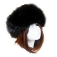 thumbnail image 1 of WMTBSRSW Women's Russian Hat Plush Fleece Hat Fashion Winter Faux Fur Hats for Women Warm Russian Cossack Style Hat for Ladies, 1 of 5