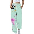 thumbnail image 1 of WMTBSRSW Women's Sweatpants 2025 Trendy Cute Graphic Baggy Sweatpants High Waisted Drawstring Joggers with Pockets, 1 of 4