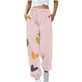 thumbnail image 1 of WMTBSRSW Women's Sweatpants 2025 Trendy Cute Graphic Baggy Sweatpants High Waisted Drawstring Joggers with Pockets, 1 of 4